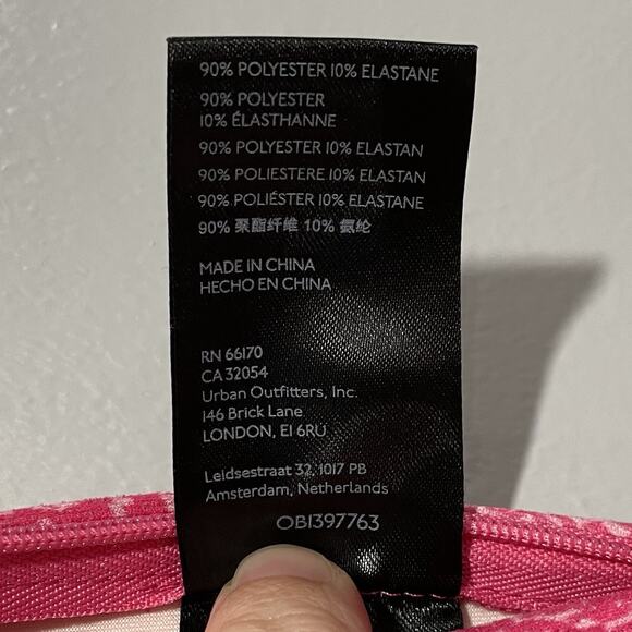 Y2K Urban Outfitters Vivica Snakeskin Print Split Flare Pants 6 Pink Maximalist - Picture 7 of 7